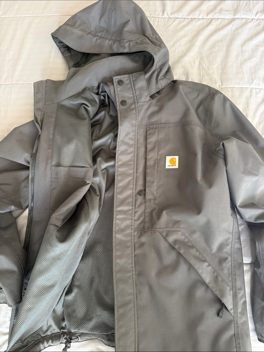 Carhartt Hooded Work Coat - Gray
Storm Defender Loose Fit